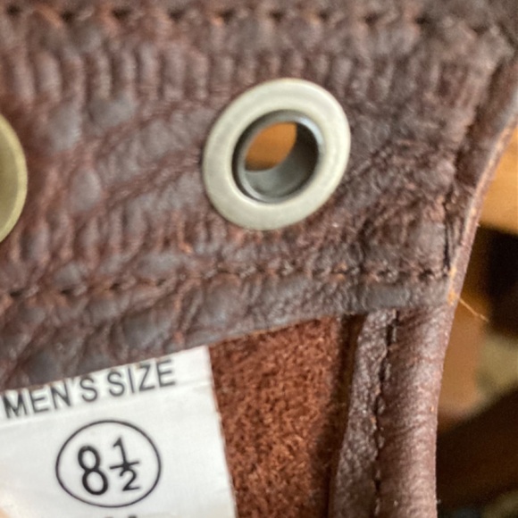 NuTech Logger Lace Up Brown Leather W/Kilt Men’s 8.5 - Picture 11 of 14